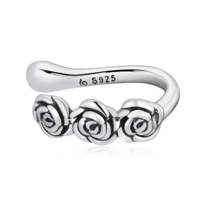 (kép) PANDORA típusú Retro Rózsa fülcsipesz - BSE582