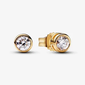 (kép) Pandora Era Lab-grown Diamond Bezel Stud Earrings 0.30 carat tw 14k Gold - 252857C01