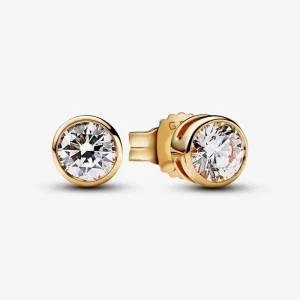 (kép) Pandora Era Lab-grown Diamond Bezel Stud Earrings 0.50 carat tw 14k Gold - 252864C01