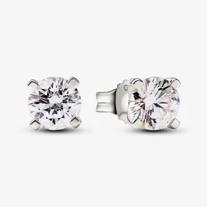 (kép) Pandora Era Lab-grown Diamond Stud Earrings 1.00 carat tw 14k White Gold - 252856C01