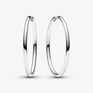 Pandora Moments 40 mm-es charm karika-fülbevaló - 293336C00 (kép) Pandora Moments 40 mm-es charm karika-fülbevaló - 293336C00