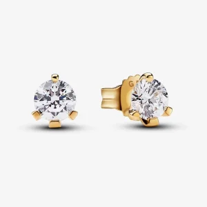 (kép) Pandora Nova Lab-grown Diamond Stud Earrings 0.50 carat tw 14k Gold - 252854C01