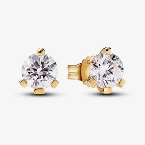 (kép) Pandora Nova Lab-grown Diamond Stud Earrings 1.00 carat tw 14k Gold - 252859C01