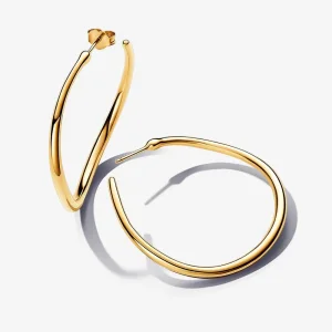 Pandora Organikus formájú, 42 mm-es nyitott karika-fülbevaló - 263299C00 (kép) Pandora Organikus formájú, 42 mm-es nyitott karika-fülbevaló - 263299C00