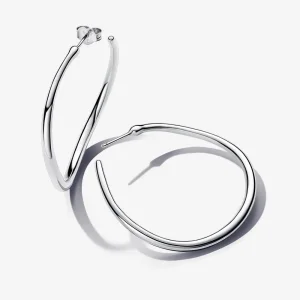Pandora Organikus formájú, 42 mm-es nyitott karika-fülbevaló - 293299C00 (kép) Pandora Organikus formájú, 42 mm-es nyitott karika-fülbevaló - 293299C00