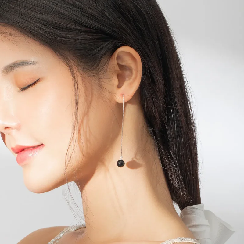 (kép) PANDORA típusú achát függő fülbevalók - SCE878 - Megtekintés 6