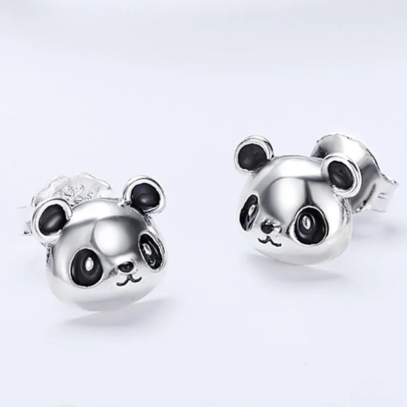 (kép) PANDORA típusú aranyos panda gombfülbevalók - SCE386 - Megtekintés 3