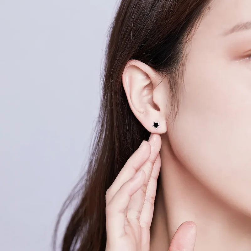 (kép) PANDORA típusú csillagok gombfülbevalók - BSE275 - Megtekintés 5