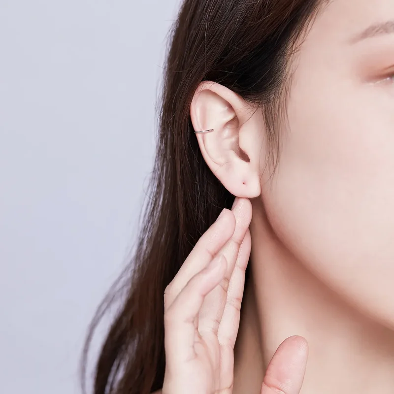 (kép) PANDORA típusú egyszerű karika fülbevaló - SCE647 - Megtekintés 5