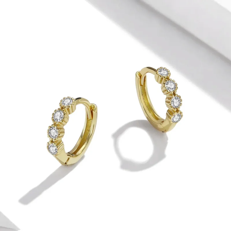 (kép) PANDORA típusú elegáns karika fülbevaló - SCE1126 - Megtekintés 3