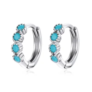 PANDORA típusú elegáns karika fülbevaló - SCE1127 (kép) PANDORA típusú elegáns karika fülbevaló - SCE1127