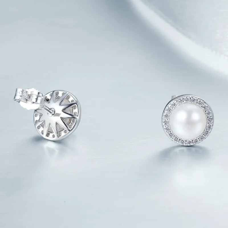 (kép) PANDORA típusú elegáns monológ gombfülbevalók - SCE122 - Megtekintés 5