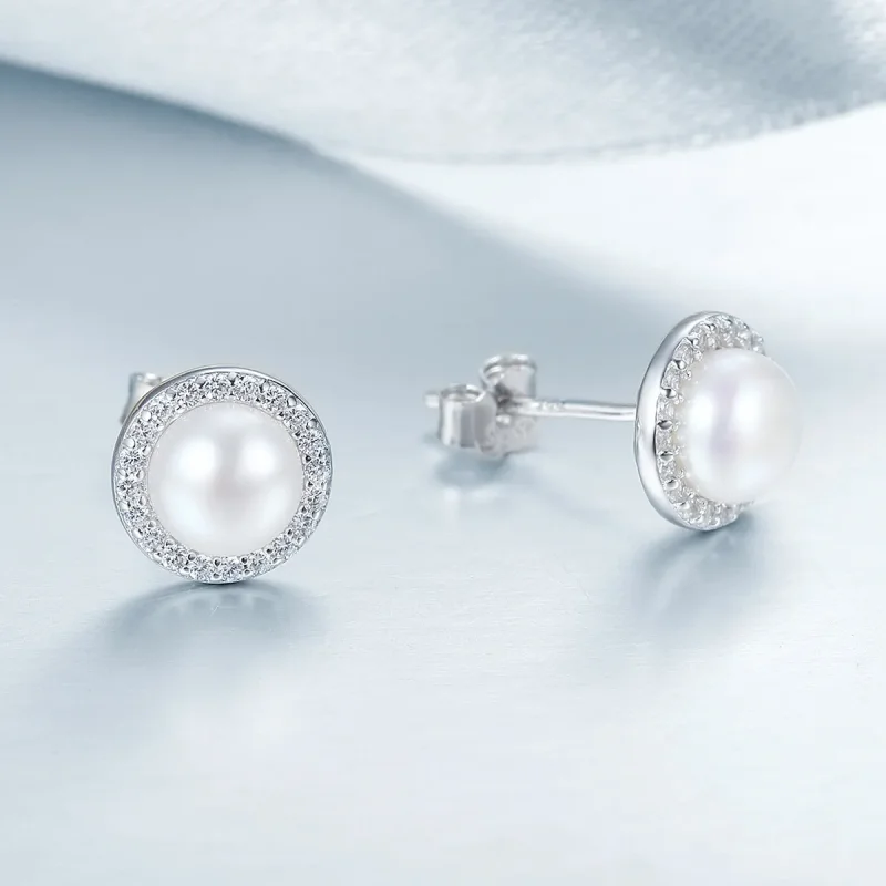 (kép) PANDORA típusú elegáns monológ gombfülbevalók - SCE122 - Megtekintés 6