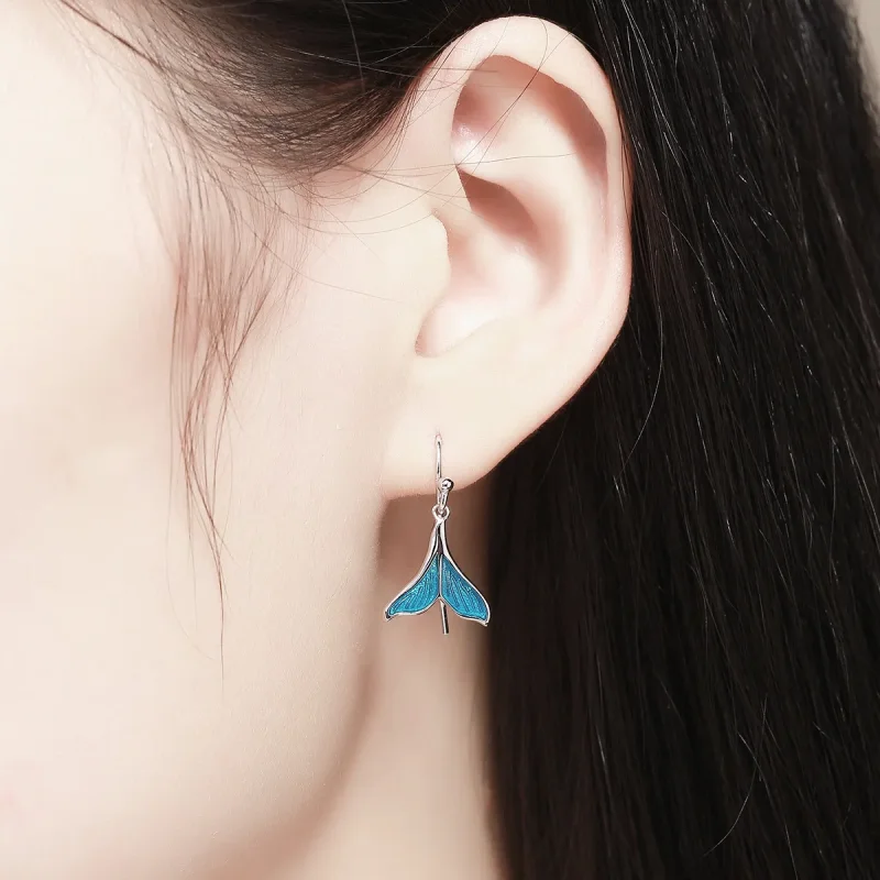 (kép) PANDORA típusú fishtail függő fülbevalók - SCE065 - Megtekintés 6