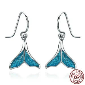 (kép) PANDORA típusú fishtail függő fülbevalók - SCE065