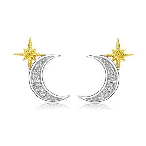 PANDORA típusú holdfény gombfülbevalók - SCE729 (kép) PANDORA típusú holdfény gombfülbevalók - SCE729