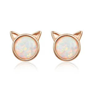 PANDORA típusú miau csillag gombfülbevalók - SCE538 (kép) PANDORA típusú miau csillag gombfülbevalók - SCE538