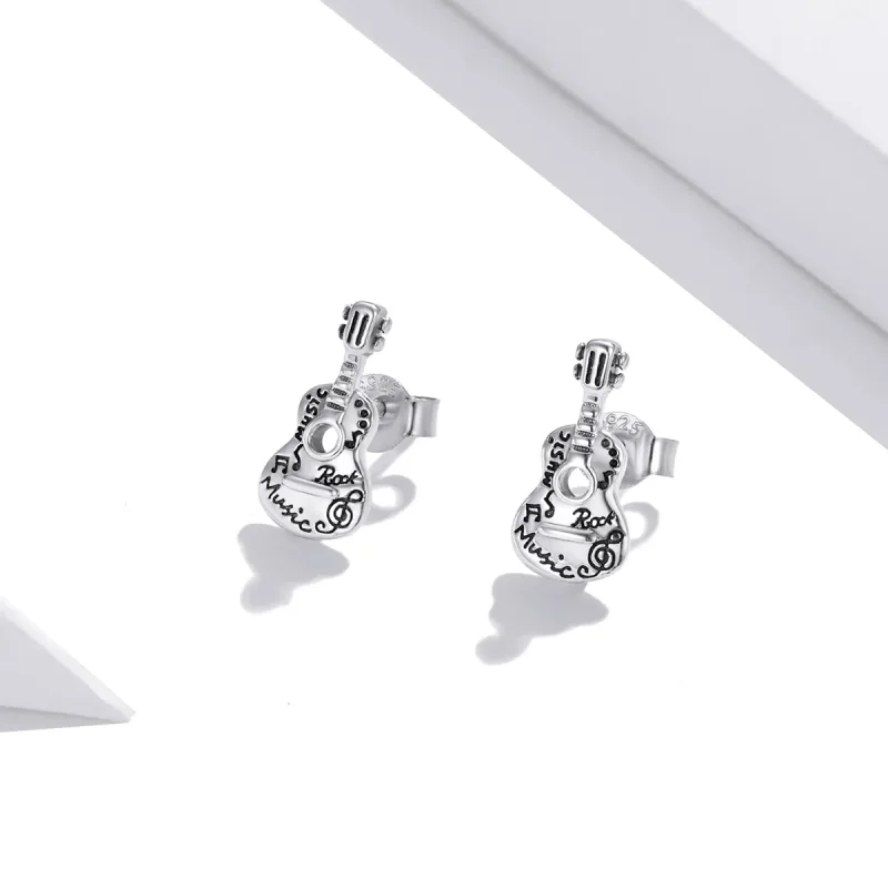 (kép) PANDORA típusú vintage gitár gombfülbevalók - SCE1155 - Megtekintés 2