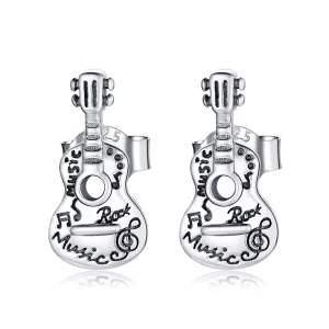 (kép) PANDORA típusú vintage gitár gombfülbevalók - SCE1155