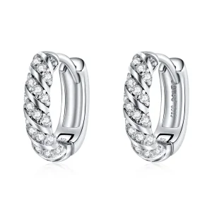 (kép) PANDORA típusú Elegáns nő Karika fülbevalók - BSE512