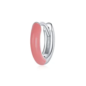 PANDORA típusú Kis rózsaszín Karika fülbevalók - BSE488-PK (kép) PANDORA típusú Kis rózsaszín Karika fülbevalók - BSE488-PK