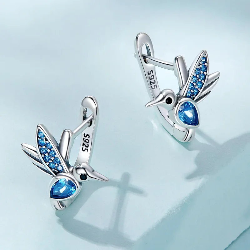 (kép) PANDORA típusú Kolibri Karika fülbevalók - SCE1503 - Megtekintés 2