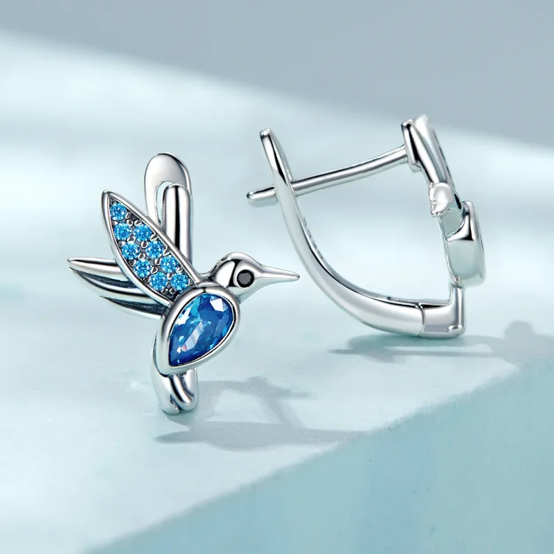(kép) PANDORA típusú Kolibri Karika fülbevalók - SCE1503 - Megtekintés 3