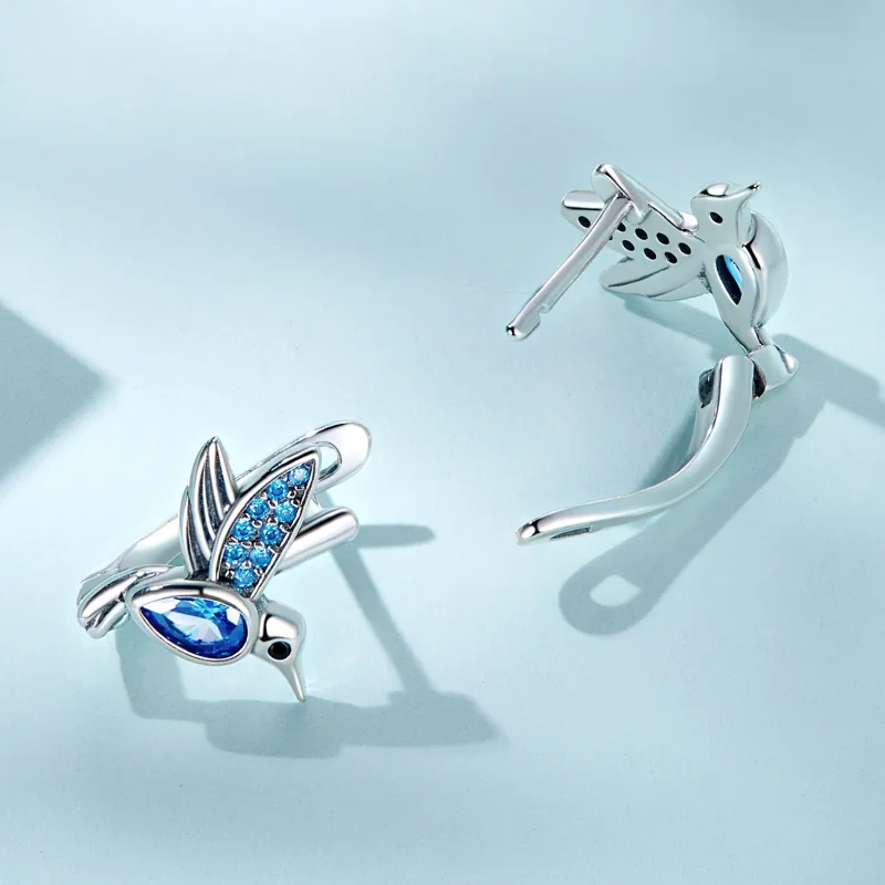 (kép) PANDORA típusú Kolibri Karika fülbevalók - SCE1503 - Megtekintés 4