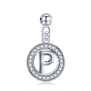 (kép) PANDORA Me típusú Kívánság betű-P függő charm - BSP001-P