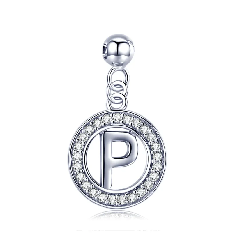 (kép) PANDORA Me típusú Kívánság betű-P függő charm - BSP001-P