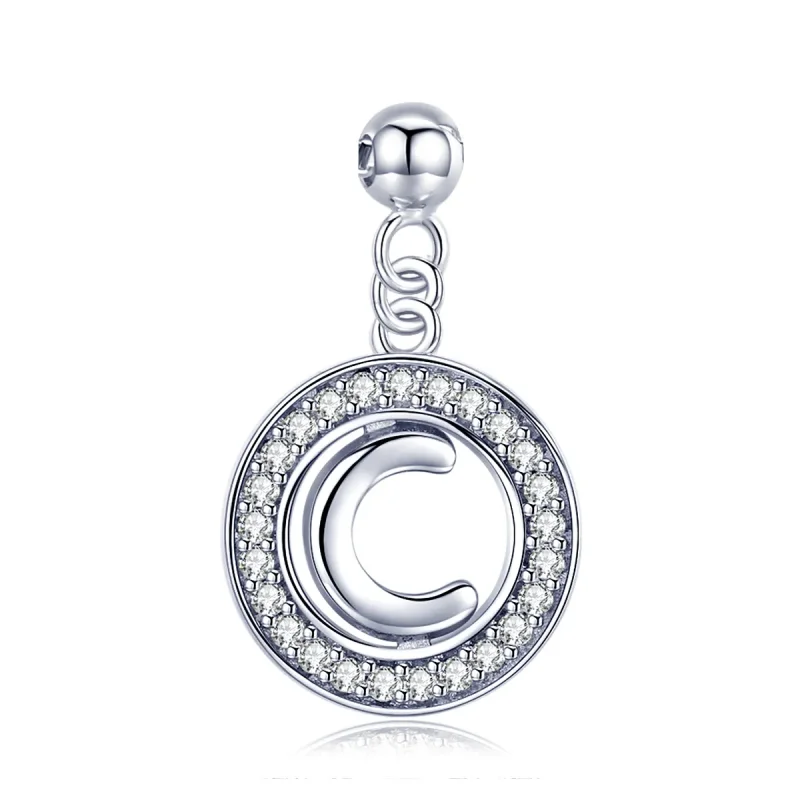 (kép) PANDORA Me típusú Kívánság-C betű függő charm - BSP001-C