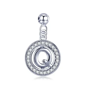 (kép) PANDORA Me típusú Kívánság levél-Q függő charm - BSP001-Q