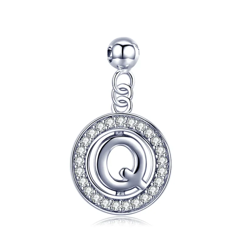 (kép) PANDORA Me típusú Kívánság levél-Q függő charm - BSP001-Q