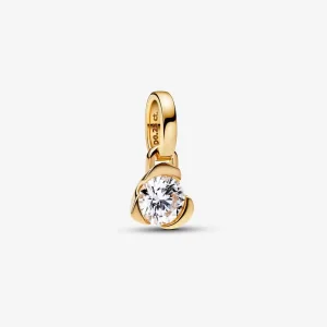 (kép) Pandora Talisman Lab-grown Diamond Heart Pendant 0.25 carat tw 14k Gold - 352903C01