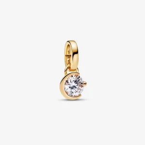 (kép) Pandora Talisman Lab-grown Diamond Moon Pendant 0.25 carat tw 14k Gold - 352869C01