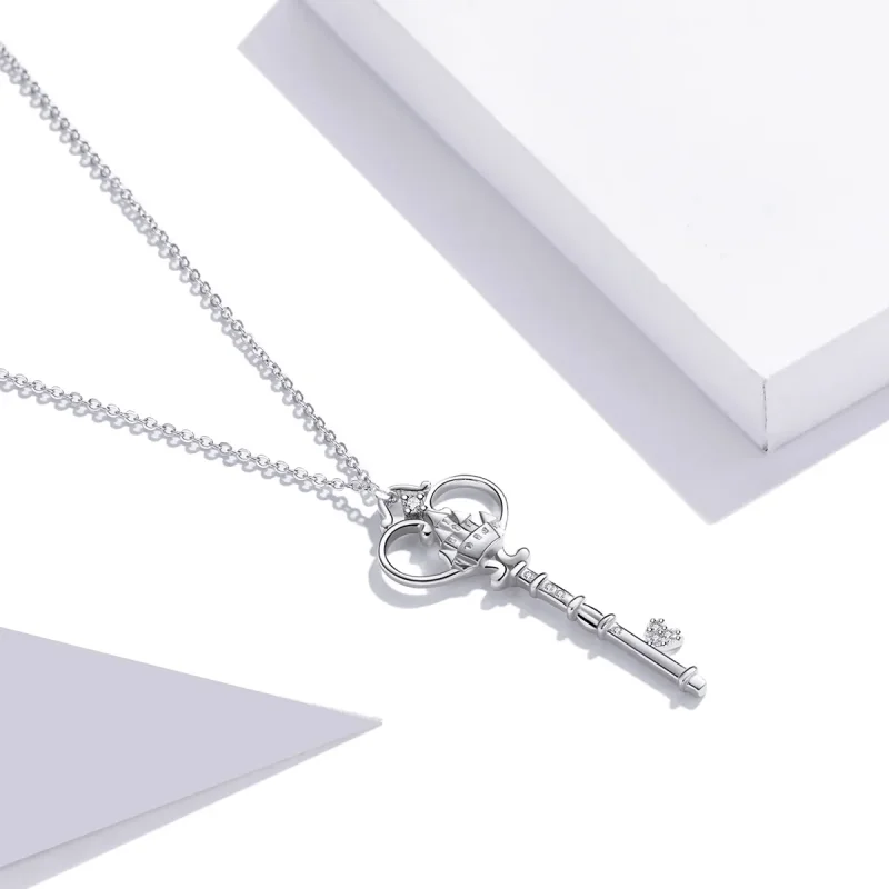 (kép) PANDORA típusú a kastély kulcsa collier nyaklánc - SCN441 - Megtekintés 2
