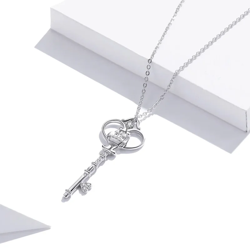(kép) PANDORA típusú a kastély kulcsa collier nyaklánc - SCN441 - Megtekintés 3
