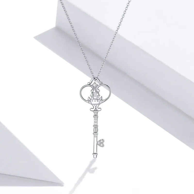 (kép) PANDORA típusú a kastély kulcsa collier nyaklánc - SCN441 - Megtekintés 5