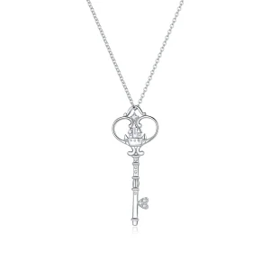 (kép) PANDORA típusú a kastély kulcsa collier nyaklánc - SCN441