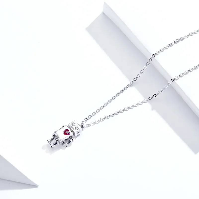 (kép) PANDORA típusú a szerelem robotja collier nyaklánc - SCN388 - Megtekintés 3