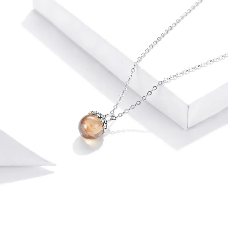 (kép) PANDORA típusú a tölgyfa ragyogó gyümölcse collier nyaklánc - SCN414 - Megtekintés 2