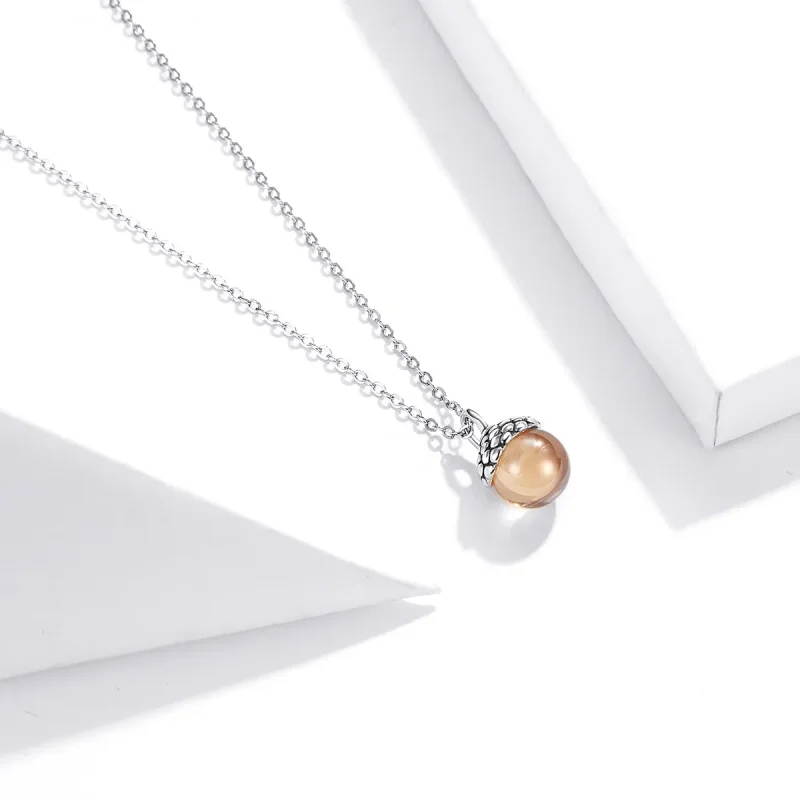 (kép) PANDORA típusú a tölgyfa ragyogó gyümölcse collier nyaklánc - SCN414 - Megtekintés 3