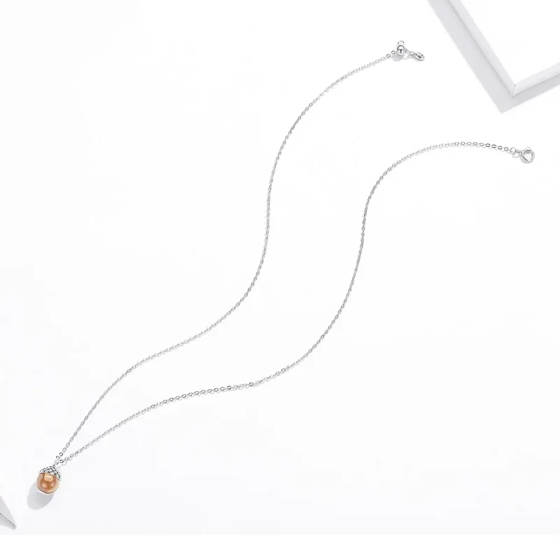 (kép) PANDORA típusú a tölgyfa ragyogó gyümölcse collier nyaklánc - SCN414 - Megtekintés 4