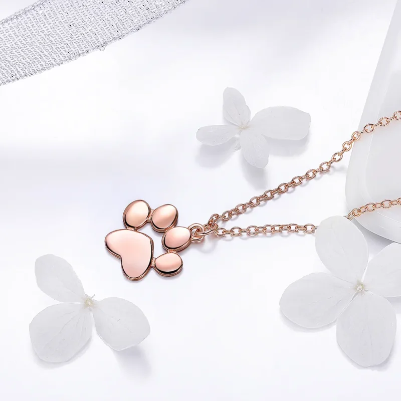 (kép) PANDORA típusú aranyos mancs collier nyaklánc - SCN275-3 - Megtekintés 2
