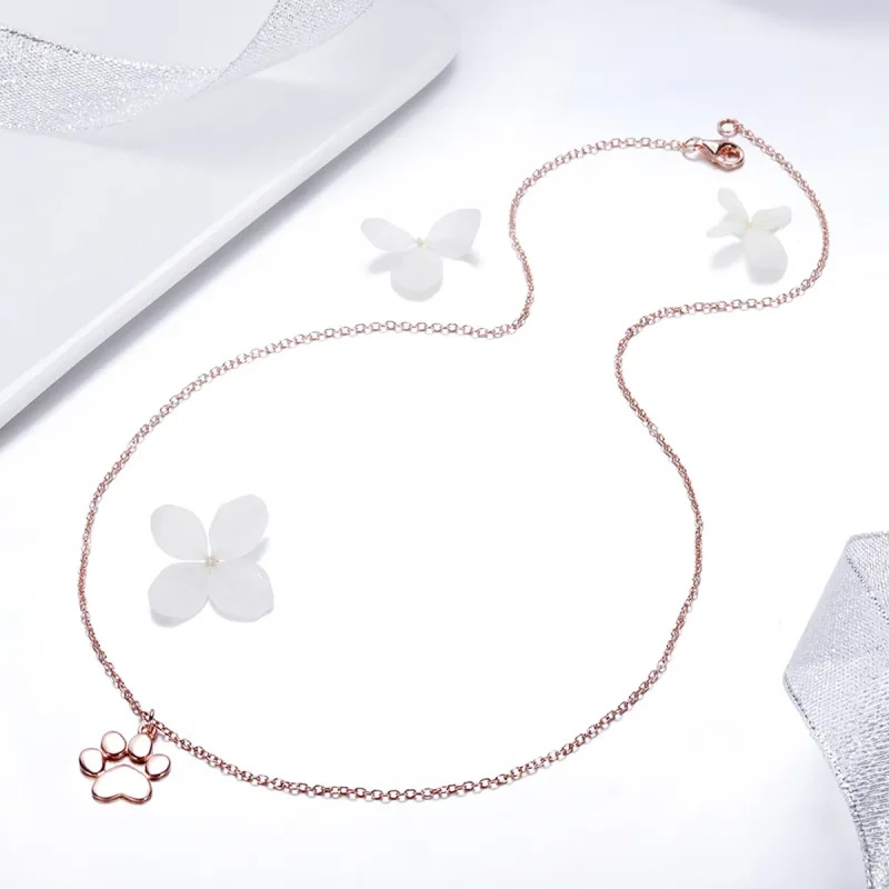 (kép) PANDORA típusú aranyos mancs collier nyaklánc - SCN275-3 - Megtekintés 5