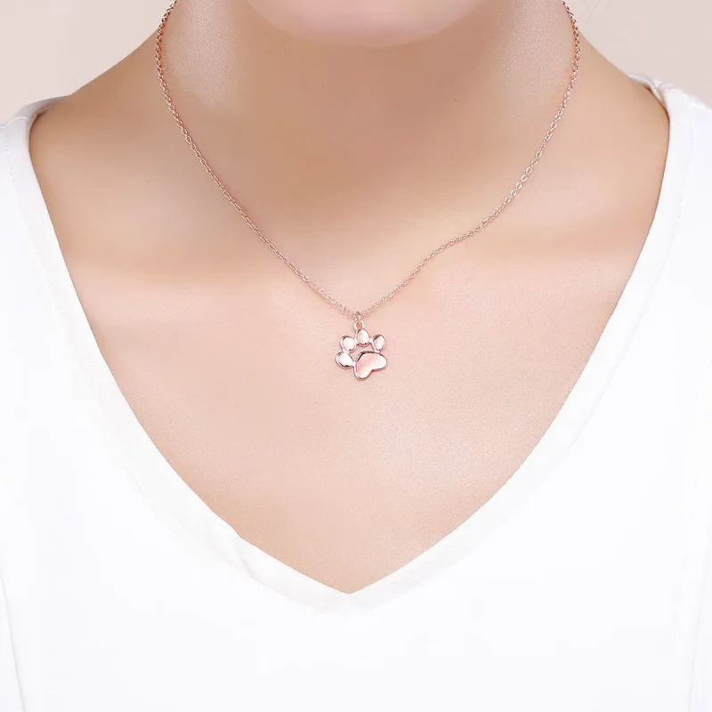 (kép) PANDORA típusú aranyos mancs collier nyaklánc - SCN275-3 - Megtekintés 6