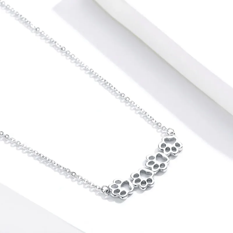 (kép) PANDORA típusú aranyos mancs collier nyaklánc - SCN346 - Megtekintés 3