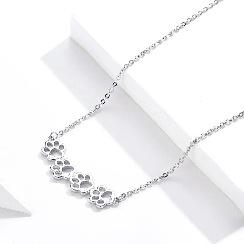 (kép) PANDORA típusú aranyos mancs collier nyaklánc - SCN346 - Megtekintés 4
