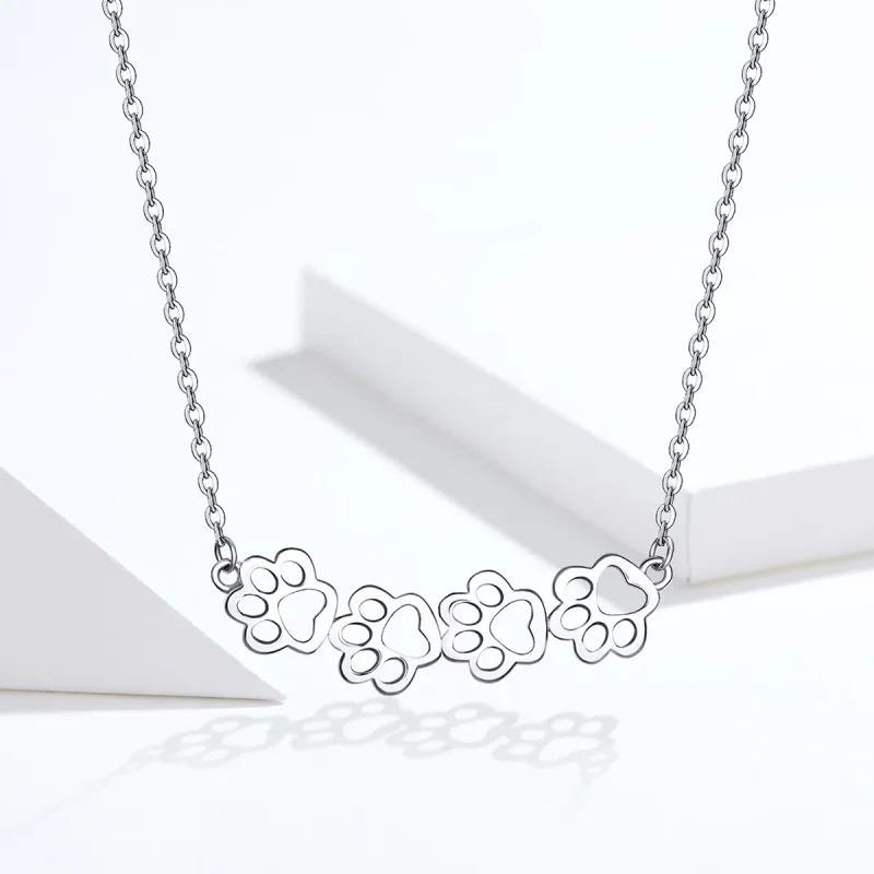 (kép) PANDORA típusú aranyos mancs collier nyaklánc - SCN346 - Megtekintés 5