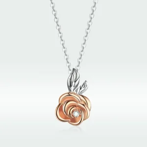 PANDORA típusú bicolor rózsa collier nyaklánc - BSN155 (kép) PANDORA típusú bicolor rózsa collier nyaklánc - BSN155